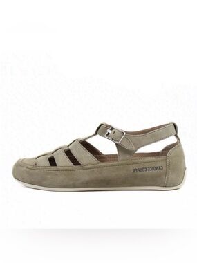 Candice Cooper Rock T-Bar Velvet Suede Slate